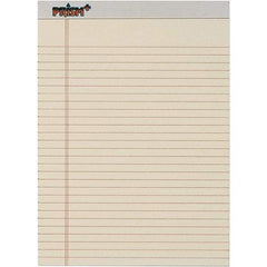 TOPS - 50 Sheet, 8-1/2 x 11-3/4", Legal/Wide (Style) Legal Pad - Pastel Ivory - Apex Tool & Supply