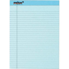 TOPS - 50 Sheet, 8-1/2 x 11-3/4", Legal/Wide (Style) Legal Pad - Pastel Blue - Apex Tool & Supply
