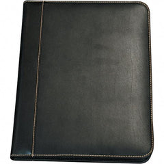 Samsill - 50 Sheet, 8-1/2 x 11", Legal (Style) Leather Padfolio - Black - Apex Tool & Supply