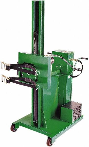 Valley Craft - 800 Lb Load Capacity, 30 & 55 Gal Drum Stacker/Rotator - 30" Wide x 90" High, 4 Steel Wheels - Apex Tool & Supply