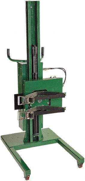 Valley Craft - 800 Lb Load Capacity, 30 & 55 Gal Drum Stacker/Rotator - 30" Wide x 90" High, 4 Steel Wheels - Apex Tool & Supply