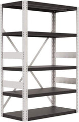 Valley Craft - 4 Shelf Starter Open Steel Shelving - 10,000 Lb Capacity, 48" Wide x 72" High x 24" Deep, Gray - Apex Tool & Supply