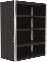 Valley Craft - 4 Shelves, 10,000 Lb Capacity, Enclosed Shelving - 48" Wide x 24" Deep x 60" High, Gray - Apex Tool & Supply