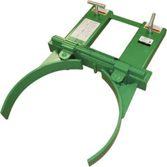 Valley Craft - 1,500 Lb Load Capacity, 30, 55 & 85 Gal Forklift Drum Handler - Steel Wheels - Apex Tool & Supply