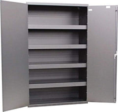 Valley Craft - 4 Shelf Base Storage Cabinet - Steel, 36" Wide x 24" Deep x 84" High, Gray - Apex Tool & Supply