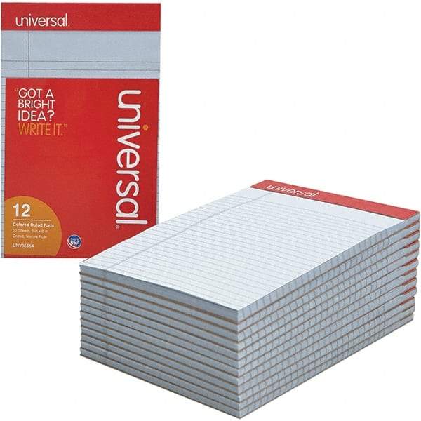 UNIVERSAL - 50 Sheet, 5 x 8", Narrow Note Pad - Orchid - Apex Tool & Supply