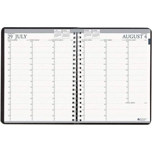 House of Doolittle - 112 Sheet, 8-1/2 x 11", Weekly Planner - Black - Apex Tool & Supply