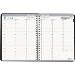 House of Doolittle - 112 Sheet, 8-1/2 x 11", Weekly Planner - Black - Apex Tool & Supply