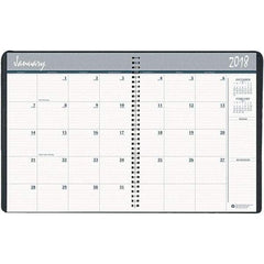 House of Doolittle - 32 Sheet, 6-7/8 x 8-3/4", Monthly Planner - Black - Apex Tool & Supply
