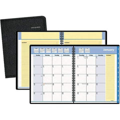 AT-A-GLANCE - 24 Sheet, 6-7/8 x 8-3/4", Monthly Planner - Black - Apex Tool & Supply