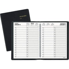 AT-A-GLANCE - 365 Sheet, 8 x 10-7/8", Appointment Book - Black - Apex Tool & Supply