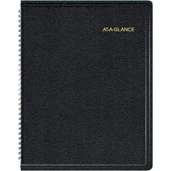 AT-A-GLANCE - 128 Sheet, 8-1/4 x 10-7/8", Weekly/Monthly Appointment Book - Black - Apex Tool & Supply
