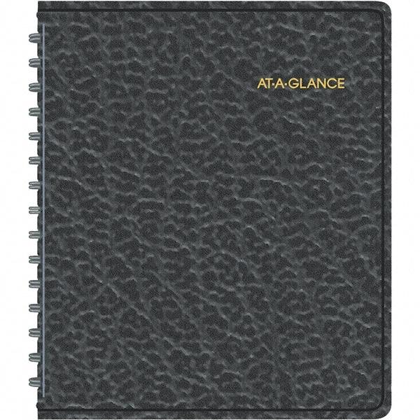 AT-A-GLANCE - 104 Sheet, 6-7/8 x 8-3/4", Weekly Appointment Book - Black - Apex Tool & Supply
