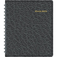 AT-A-GLANCE - 104 Sheet, 6-7/8 x 8-3/4", Weekly Appointment Book - Black - Apex Tool & Supply