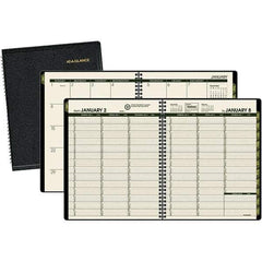 AT-A-GLANCE - 128 Sheet, 6-7/8 x 8", Weekly/Monthly Appointment Book - Black - Apex Tool & Supply