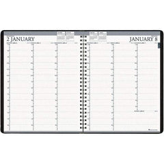House of Doolittle - 224 Sheet, 8-1/2 x 11", Weekly Planner - Black - Apex Tool & Supply