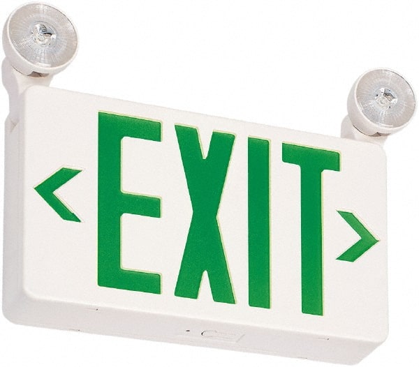 Philips - Combination Exit Signs Mounting Type: Ceiling Mount; Wall Mount Number of Faces: 1 - Apex Tool & Supply