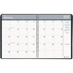 House of Doolittle - 24 Sheet, 6-7/8 x 8-3/4", Monthly Planner - Black - Apex Tool & Supply
