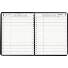 House of Doolittle - 365 Sheet, 8 x 11", Group Daily Appointment Book - Black - Apex Tool & Supply