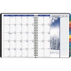 House of Doolittle - 128 Sheet, 8-1/2 x 11", Weekly/Monthly Planner - Black - Apex Tool & Supply