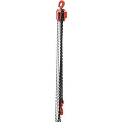 Vestil - 6,000 Lb Lifting Capacity, 20' Lift Height, Hand Hoist - Made from Chain - Apex Tool & Supply