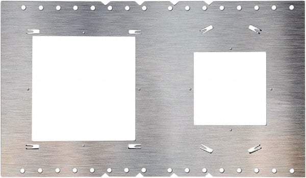 Philips - Aluminum Silver Light Fixture Plate - For Use with FDL Flat Down Lights - Apex Tool & Supply