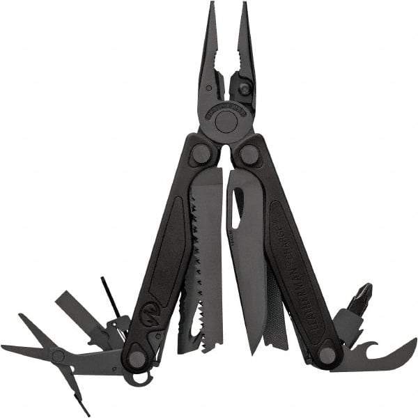 Leatherman - 1 Piece, Multi-Tool Set with 19 Functions - Black, 4" Closed Length - Apex Tool & Supply