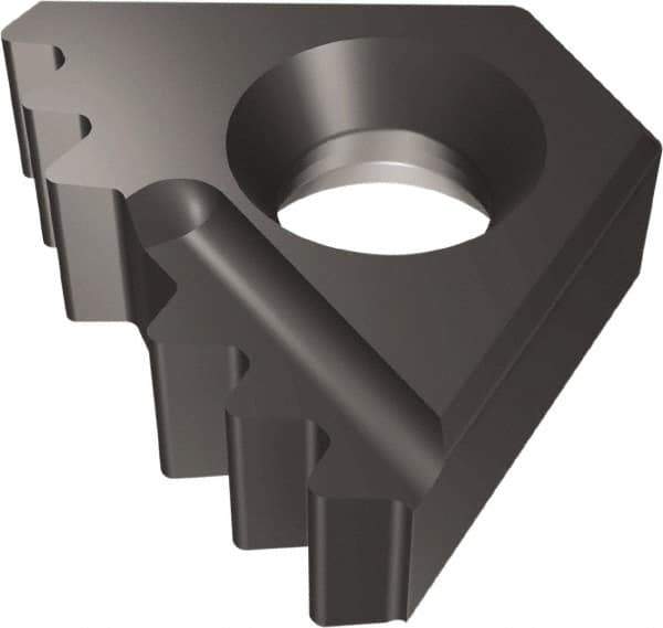 Vargus - 14DER External Right Hand 10 API Round Laydown Threading Insert - Grade VTXP, TiAlN Coated Carbide - Apex Tool & Supply