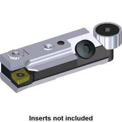 Kennametal - Series C-Style, Right Hand Cut, Boring Cartridge - 16.15mm Back of Bar to Cutting Edge, CCMT060204 Insert, 45.5mm OAL, 93° Lead Angle - Apex Tool & Supply