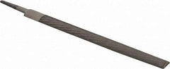 PFERD - 10" Long, Bastard Cut, Half Round American-Pattern File - Double Cut, 0.28" Overall Thickness, Tang - Apex Tool & Supply