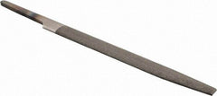PFERD - 4" Long, Bastard Cut, Half Round American-Pattern File - Double Cut, 0.09" Overall Thickness, Tang - Apex Tool & Supply