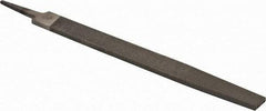 PFERD - 12" Long, Bastard Cut, Flat American-Pattern File - Single, Double Cut, 0.28" Overall Thickness, Tang - Apex Tool & Supply