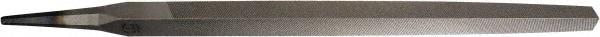 PFERD - 6" Long, Bastard Cut, Triangle American-Pattern File - Double Cut, 0.47" Overall Thickness, Tang - Apex Tool & Supply