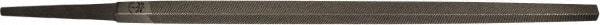 PFERD - 8" Long, Smooth Cut, Square American-Pattern File - Double Cut, 0.31" Overall Thickness, Tang - Apex Tool & Supply