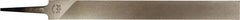 PFERD - 12" Long, Bastard Cut, Lathe American-Pattern File - Single Cut, 0.28" Overall Thickness, Tang - Apex Tool & Supply