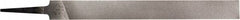 PFERD - 8" Long, Smooth Cut, Hand American-Pattern File - Double Cut, 0.22" Overall Thickness, Tang - Apex Tool & Supply
