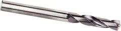 Kennametal - 5/8" 135° Solid Carbide Jobber Drill - Multilayer TiAlN Finish, Right Hand Cut, Spiral Flute, Straight Shank, 133mm OAL, Standard Point - Apex Tool & Supply