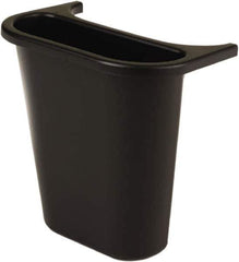Rubbermaid - 14 Qt Black Rectangle Recycling Container - 297mm High x 269.24mm Long x 185.42mm Wide - Apex Tool & Supply