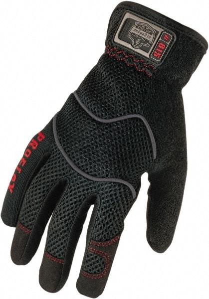 Ergodyne - Size S (7) General Protection Work Gloves - For General Purpose, Uncoated, Gauntlet Cuff, Full Fingered, Black, Paired - Apex Tool & Supply