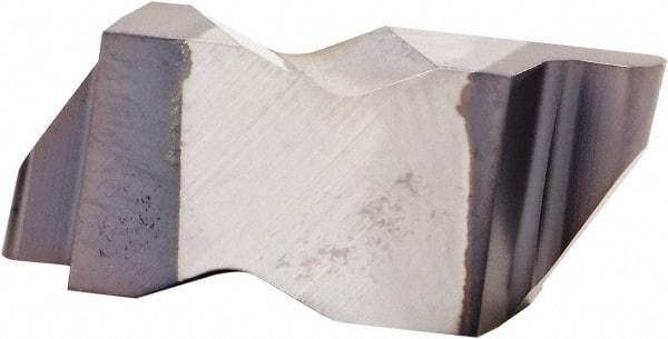 Kennametal - 2M125NR Grade KC5025, 2.5mm Cutting Width Carbide Grooving Insert - 2.79mm Max Depth of Cut, Right Hand, 1.25mm Corner Radius, AlTiN Finish - Apex Tool & Supply