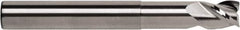 RobbJack - 3/8", 3/8" LOC, 3/8" Shank Diam, 4" OAL, 3 Flute, Solid Carbide Square End Mill - Single End, Uncoated, Spiral Flute, 40° Helix, Centercutting, Right Hand Cut, Right Hand Flute, Series FM-305 - Apex Tool & Supply