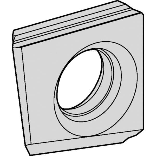 Kennametal - D2FIX150505 MN Grade KCP25 Carbide Turning Insert - TiCN/Al2O3 Finish, 56° Irregular, 5mm Thick, 0.5mm Corner Radius - Apex Tool & Supply