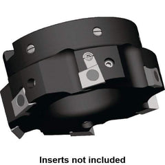 Kennametal - 6 Inserts, 100mm Cut Diam, 32mm Arbor Diam, 9.5mm Max Depth of Cut, Indexable Square-Shoulder Face Mill - 0/90° Lead Angle, 50mm High, BGHX 15L5... Insert Compatibility, Series Fix-Perfect - Apex Tool & Supply
