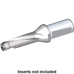 Kennametal - 72mm Max Drill Depth, 3xD, 25mm Diam, Indexable Insert Drill - 2 Inserts, 32mm Shank Diam, Whistle Notch Shank - Apex Tool & Supply