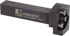 Kennametal - External Thread, 170.25mm OAL, Left Hand Indexable Grooving Cutoff Toolholder - 32mm Shank Height x 32mm Shank Width, KGME Toolholder Style, Series A4 - Apex Tool & Supply