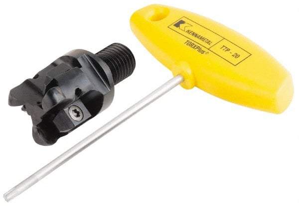 Kennametal - 25.4mm Cutting Diam, 1" Max Depth of Cut, Modular Connection Indexable Copy End Mill - 3 Inserts, RP.. 32.. Insert, KIPR Toolholder, Through Coolant - Apex Tool & Supply