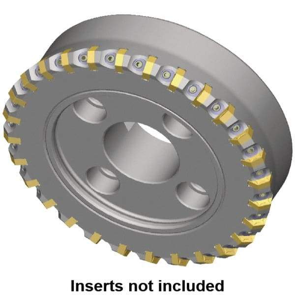 Kennametal - 168.7mm Cut Diam, 40mm Arbor Hole, 8mm Max Depth of Cut, 30° Indexable Chamfer & Angle Face Mill - 20 Inserts, HNG. 0905... Insert, Right Hand Cut, 20 Flutes, Series HexaCut - Apex Tool & Supply