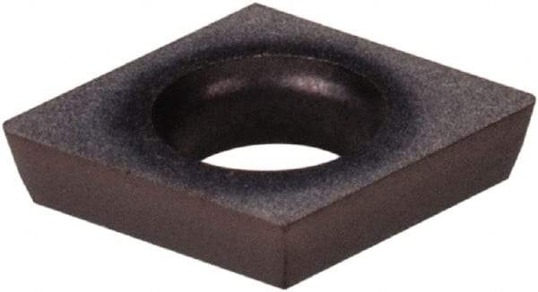 Kennametal - CDHB1.20.60.5 Grade KCU25 Carbide Turning Insert - AlTiN Finish, 80° Diamond, 5/32" Inscr Circle, 0.04 Thick, 0.007" Corner Radius - Apex Tool & Supply