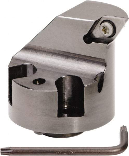 Kennametal - Left Hand Cut, 63mm Min Bore Diam, Size H50 Modular Boring Cutting Unit Head - Through Coolant, Compatible with DC.. - Apex Tool & Supply