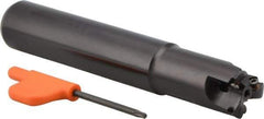 Kennametal - 3/4" Cut Diam, 0.04" Max Depth, 3/4" Shank Diam, Cylindrical Shank Indexable High-Feed Helical End Mill - Screw Holding Method, WP..0302.. Insert, KF Toolholder, Through Coolant - Apex Tool & Supply